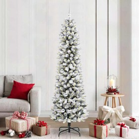 Árbol de Navidad artificial con 300 LED verde y 210 cm