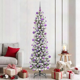 Árbol de Navidad artificial con 300 LED verde y 210 cm