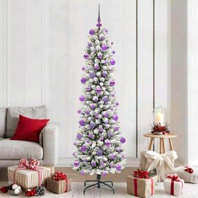 Árbol de Navidad artificial con 300 LED verde y 210 cm