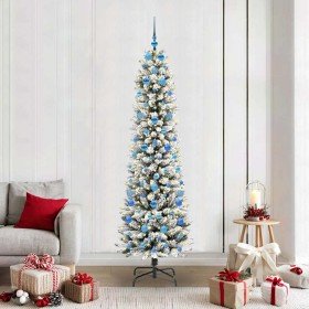 Árbol de Navidad artificial con 300 LED verde y 210 cm