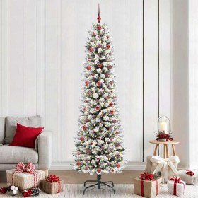 Árbol de Navidad artificial con 300 LED verde y 240 cm