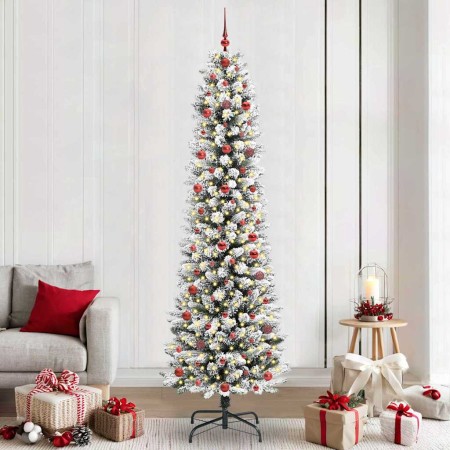 Árbol de Navidad artificial con 300 LED verde y 240 cm