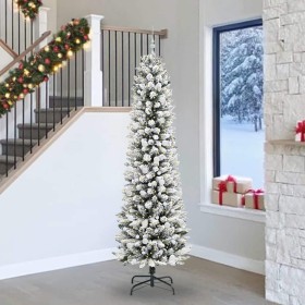 Árbol de Navidad artificial con 300 LED verde y 240 cm