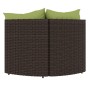 Garden corner sofas with cushions 2 units brown synthetic rattan by vidaXL, Outdoor sofas - Ref: Foro24-319838, Price: 210,73...