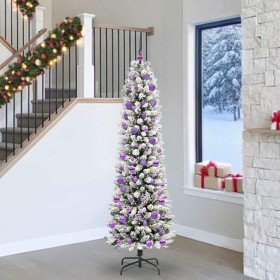 Árbol de Navidad artificial con 300 LED verde y 240 cm