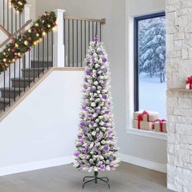 Árbol de Navidad artificial con 300 LED verde y 240 cm