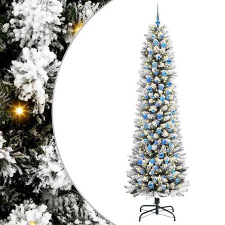 Árbol de Navidad artificial con 300 LED verde y 240 cm