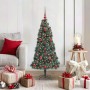 Árbol de Navidad Artificial Pre-iluminado con Juego de Bolas