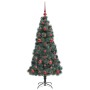 Árbol de Navidad Artificial Pre-iluminado con Juego de Bolas