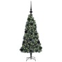 Árbol de Navidad artificial preiluminado con juego de bolas