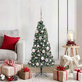 Árbol de Navidad Artificial Preiluminado con Juego de Bolas
