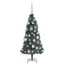 Árbol de Navidad Artificial Preiluminado con Juego de Bolas