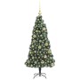 Árbol de Navidad artificial preiluminado con set de bolas