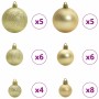 Árbol de Navidad artificial preiluminado con set de bolas