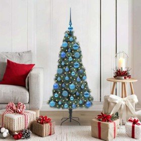 Árbol de Navidad Artificial Preiluminado con Set de Bolas