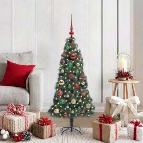 Árbol de Navidad Artificial Preiluminado con Conjunto de Bolas