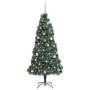 Árbol de Navidad artificial iluminado con juego de bolas 150 cm