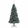 Árbol de Navidad artificial iluminado con juego de bolas 150 cm