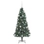Árbol de Navidad Artificial Pre-iluminado con Juego de Bolas