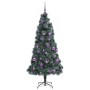 Árbol de Navidad Artificial Preiluminado con Set de Bolas