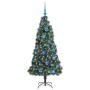 Árbol de Navidad artificial preiluminado con set de bolas
