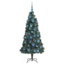 Árbol de Navidad artificial preiluminado con set de bolas