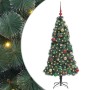 Árbol de Navidad artificial preiluminado con set de bolas