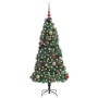 Árbol de Navidad artificial preiluminado con set de bolas