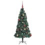 Árbol de Navidad artificial preiluminado con set de bolas