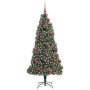 Árbol de Navidad artificial preiluminado con juego de bolas