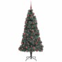 Árbol de Navidad artificial preiluminado con juego de bolas