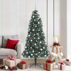 Árbol de Navidad Artificial Preiluminado con Set de Bolas
