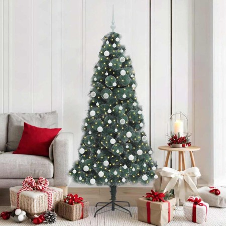 Árbol de Navidad Artificial Preiluminado con Set de Bolas