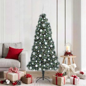 Árbol de Navidad artificial pre-iluminado con juego de bolas