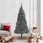 Árbol de Navidad artificial preiluminado con set de bolas