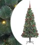 Árbol de Navidad artificial preiluminado con set de bolas