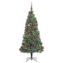 Árbol de Navidad artificial preiluminado con set de bolas