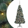 Árbol de Navidad artificial preiluminado con set de bolas