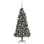 Árbol de Navidad artificial preiluminado con set de bolas