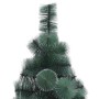 Árbol de Navidad artificial preiluminado con set de bolas