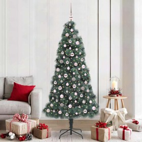 Árbol de Navidad artificial preiluminado con juego de bolas