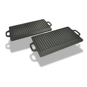 Reversible cast iron grill plate 38x23cm 2 units by vidaXL, Planks - Ref: Foro24-50127, Price: 51,93 €, Discount: %