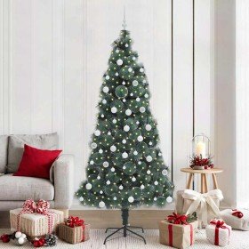 Árbol de Navidad artificial preiluminado con juego de bolas