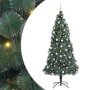 Árbol de Navidad artificial preiluminado con juego de bolas