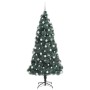 Árbol de Navidad artificial preiluminado con juego de bolas