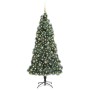 Árbol de Navidad artificial preiluminado con conjunto de bolas