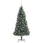 Árbol de Navidad artificial preiluminado con conjunto de bolas