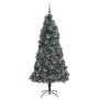 Árbol de Navidad artificial preiluminado con set de bolas