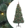 Árbol de Navidad artificial preiluminado con juego de bolas