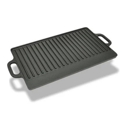 Reversible cast iron grill griddle 50x23 cm by vidaXL, Planks - Ref: Foro24-50126, Price: 32,52 €, Discount: %